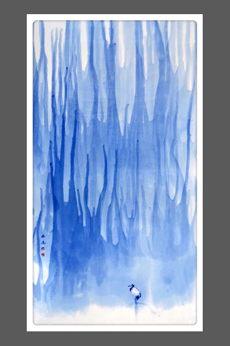 《灵隐》，瓷板画，尺寸：120X120cm，创作时间：2017年，作者：龚余辉.jpg